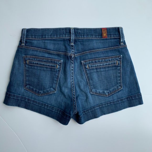 7 for all mankind Jean shorts sz24 B14 - Picture 3 of 7